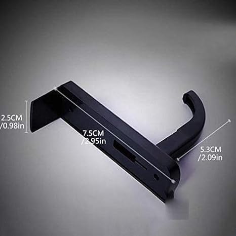 Black Headphone Holder - Portable Size Headphones Stand Universal Headphone Head Set Hanger Wall Hook PC Monitor Earphone Stand Rack Holder Rack,H...