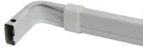 28" to 48" - Kirsch SUPER DUTY Lockseam CURTAIN ROD with 2" Clearance #6123-025...