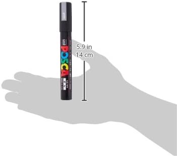 Uni Posca Medium Marker, Silver (PC5M.26)...