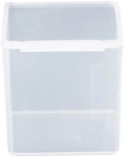 Square Clear Jewelry Storage Boxes Beads Crafts Case Containers-Reusable Plastic- 6x6x1.8cm Comfortable and Environmentally Professional Design Or...