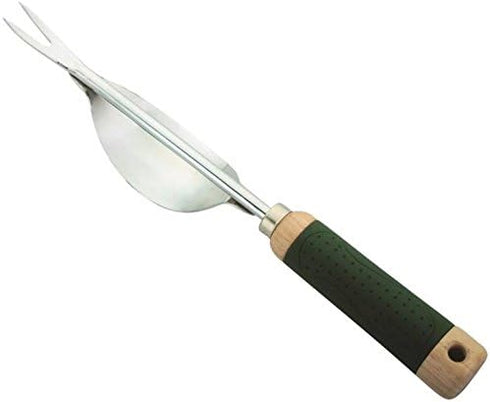 Edward Tools Weeding Tool - Leverage Metal Base Creates Perfect Angle for Easy Weed Removal and Deeper Digging - Sharp V Nose Digs deep to Roots -...