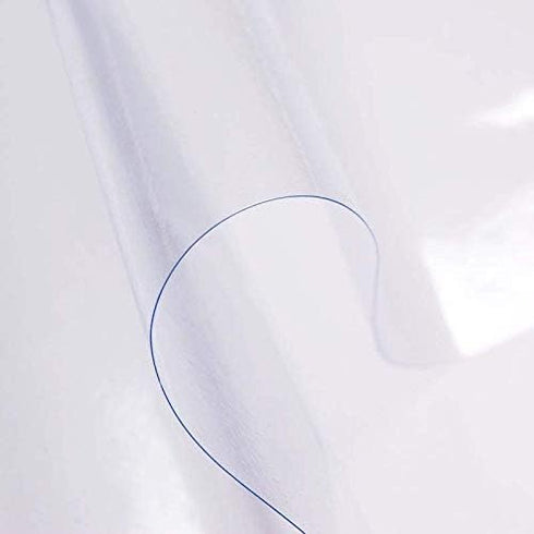 sancua Clear Plastic 100% Waterproof Tablecloth - 54 x 54 Inch - Vinyl PVC Rectangle Table Cloth Protector Oil Spill Proof Wipe Clean Table Cover ...