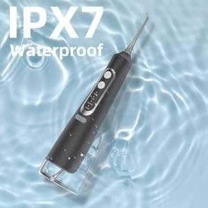 Water Flosser for Teeth Cleaning 4 Modes Rechargeable Oral Irrigator 4 Tips Powerful Battery Life Water Dental Picks IPX7 Waterproof 310ML Water T...