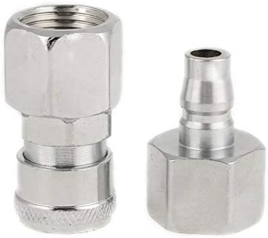 8pcs BSP 1/2" Air Hose Coupler Pneumatic Plug Socket Air Compressor Hose Quick Connector Set...