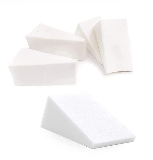 OIG Brands 100-Pack Mini Makeup Sponge Wedges for Precision Application - Latex-Free Beauty Blender Sponges for Flawless Foundation Coverage, disp...