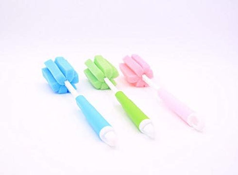3Pcs Sponge Cleaning Brush Cleaner Adjustable Bottle Scrubber with Long Handle Washing Cleaning Brushes Multi-Function Kitchen Cleaning Tools for ...