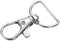 YAKA 50 Pack Premium Metal Lobster Claw Clasps 360° Swivel Trigger Snap Hooks by Swivel Clasps with D Ring (D Ring Inner Width 0.62inch)...