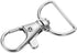 YAKA 50 Pack Premium Metal Lobster Claw Clasps 360° Swivel Trigger Snap Hooks by Swivel Clasps with D Ring (D Ring Inner Width 0.62inch)...