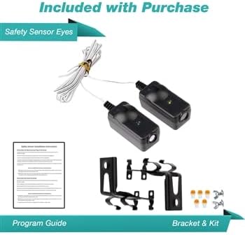 Safety Sensor Beam Eyes for 41A5034 Liftmaster Sears Chamberlain Craftsman Garage Door Opener w/Brackets (1 Door)...