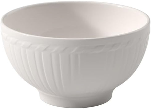 Villeroy & Boch Cellini Rice Bowl, 20 oz, Premium Porcelain, White...