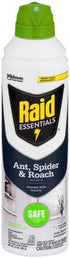 Raid Essentials Ant Spider, and Roach Killer Aerosol Spray, Child & Pet Safe, Kills Insects Quickly, for Indoor Use, 10 oz...