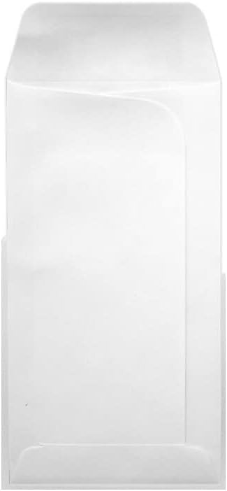 LUXPaper Large Drive-In Banking Envelopes | 3 3/4" x 7" | Bright White | 24lb. Text | 50 Qty...