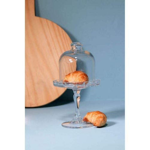 Hospitality Glass Brands 96457-001 7.75" Mini Patisserie Footed Cake Plate (Pack of 1)...