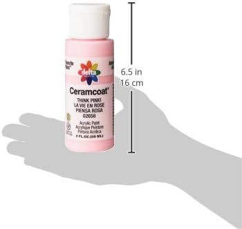 Delta Creative Ceramcoat Acrylic Paint in Assorted Colors (2 oz), 2658, Think Pink...