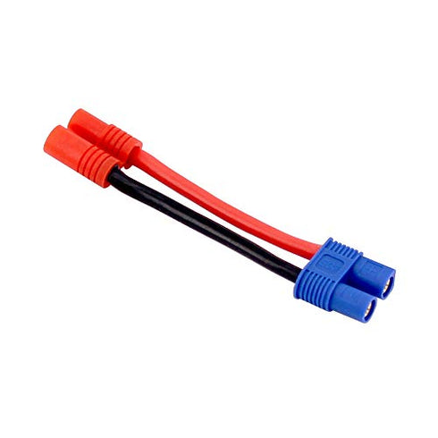 3pcs Male 3.5MM Bullets to Female EC3 Connector Adapter Cable with 5cm 14awg Wire for Super Tigre(BDHI-60)...