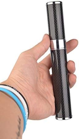 Carbon Fiber Cigar Case Tube, Super Slim and Light Cigar Carrying Holders Travel Case (Humidors Black, One Figure)...
