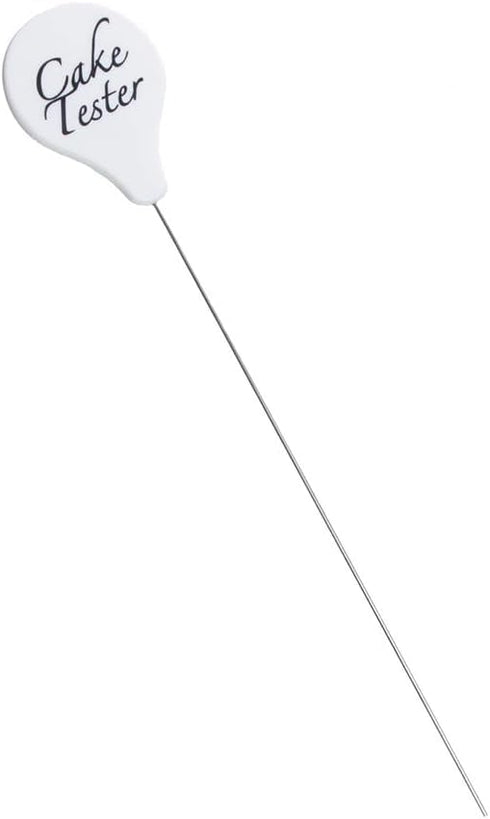 White Stainless Steel Cake Tester Pin Detector Baking DIY Tools for Cake Biscuit Baked Cooked Test Silver Durability and Fashion, 19 * 4.5cm,Bakin...