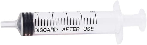 10 pcs 5ML/CC Plastic Syringe Disposable Individual Sealed Wrap Without Needle with Measurement for Scientific Feeding Pets Labs Watering Dispensi...