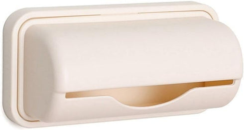 Apricot Trash Bag Dispenser Roll Holder, Kitchen Trash Bag Dispenser Plastic Bag Holder, Wall Mount Garbage Bag Dispenser Kitchen Storage and Orga...