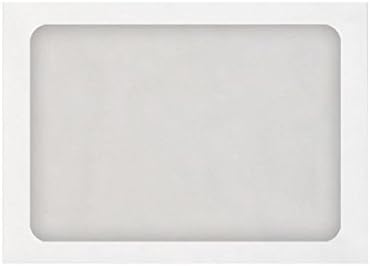LUXPaper A7 Full Face Window Envelopes | Peel & Press | 5 1/4" x 7 1/4" | White | 70lb. Text | 50 Qty...