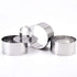 Round Food Molding Set Plating Forming Rings, Stainless Steel Cutters Food Ring Sets Stainless Steel Mousse Ring Molds, 3.15 by 1.5-Inches High, I...