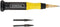 General Tools 707088 Carbide Scriber and Awl Set with 3 Interchangeable Tips - Center Punch for Metal Work - Black and Yellow...