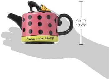 Appletree Design Shoes On Her Mind Teapot, 4-1/8-Inch...