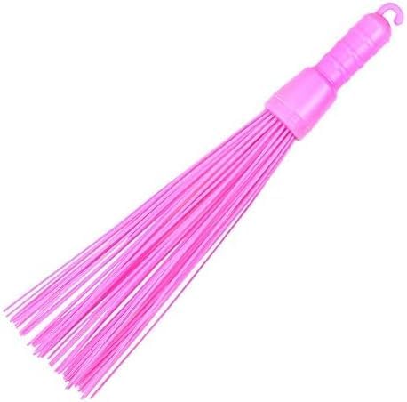 Plastic Broom Medium Floor Broom Bathroom Cleaning & Home Floor Cleaning Kharata Jadu for Scrubbing in Bathroom| Hard Bristle Broom (1, Plastic Br...