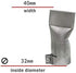 20mm Flat Welding Nozzle Tips for PVC Floor 40mm Weld Nozzle Plastic Welder Tip for Hot Air Tourch Gun Soldering Supplies Accessory 1Sets...