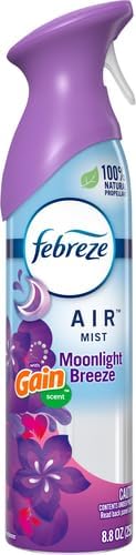 Febreze Odor-Fighting Air Freshener with Gain Moonlight Breeze Scent, 8.8 fl oz...