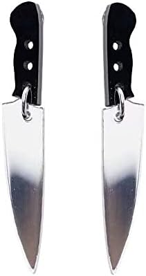 Knife Earrings for Women. Cute Dangle Knife Earrings for Women, Teens, Girls, and More. Knife Halloween Earrings. Friday the 13th Earrings. Earrin...