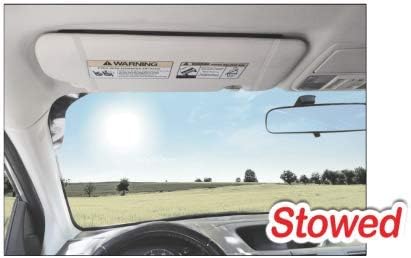 EdgeVisor TuckVisor Magnetic Tinted Car Anti-Glare Car Sun Visor Extender Extension Sunshade Window Windshield Sunshade and Sun Glare UV Rays Bloc...