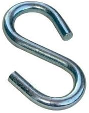 Rocky Mountain Goods Steel Open S Hooks 1 1/2” Pack of 20 - High Grade Metal S Hooks for Hanging Items Outdoors/Indoors - Can Hold up to 100 lbs...