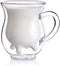 Double Wall Glass Cup - Creative Cup Cute Calf Insulated Mugs Thermo Coffee Milk Cups Creamer Pitcher (230ML/7.7oz)...
