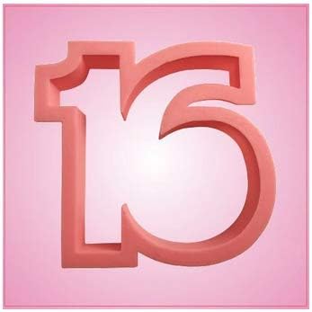 Pink Number 16 Cookie Cutter...