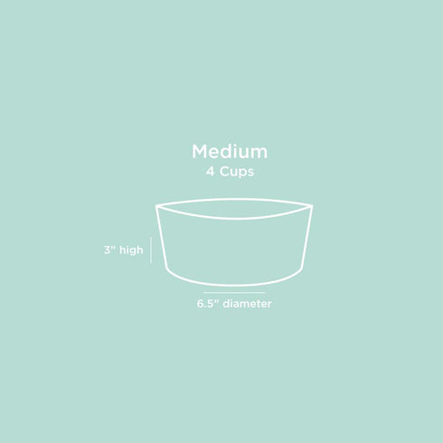 Waggo Habit Silicone Dog Bowl for All Breeds - Modern Heavyweight Silicone, Durable Pet Food and Water Dish Crock, Dishwasher Safe (Light Grey)...