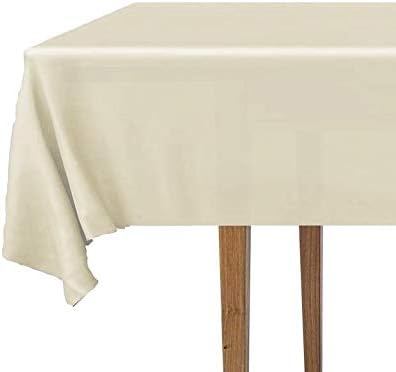 DecorRack 2 Rectangular Tablecloths BPA-Free Plastic, 54 x 108 inch, Dining Table Cloth, Rectangle Table Cover for Parties, Picnic, Camping and Ou...