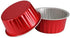 KEISEN 5oz 3 2/5" Set of 24 Disposable Aluminum Foil Cups 125ml for Muffin Cupcake Baking Bake Utility Ramekin Cup (red)...