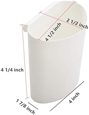 4Pcs Hanging Cup Holder,Rolling Cart Accessories Utility cart Accessories Hanging Bins,Hanging Flower Pots,Space Saver,Storage Bucket Desktop Cont...