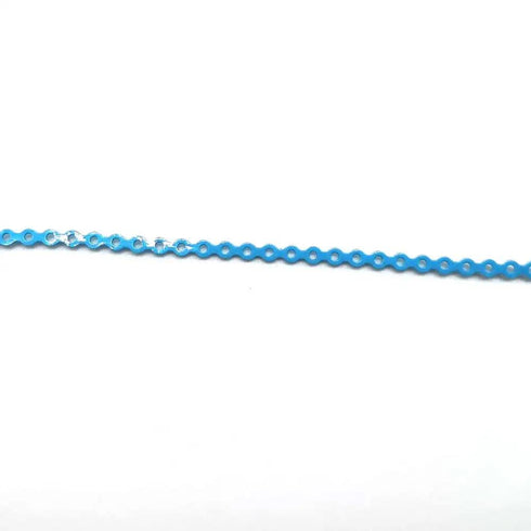 Dental Orthodontic Elastic Rubber Power Chain Braces Bands Short/Long/Close for Teeth Braces (Short, Sky Blue)...