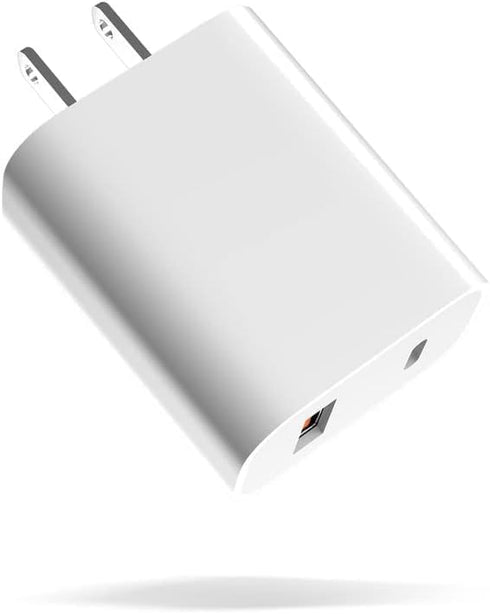 USB C Charger Block, Fast Charger, 20w Dual Port UBS C Port Wall Fast Charging Block Cube Box Brick Plug Adapter Compatible with Watch Series 9 SE...