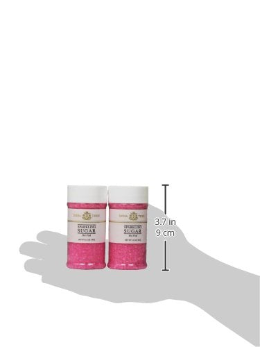 Pure Hot Pink Sparkling Sugar , Shimmery Sugar Sprinkles for Baking and Decorating, Small , 3.5 Oz Jar (Pack of 1)...