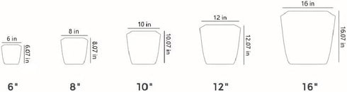 The HC Companies 8 Inch Aria Square Self Watering Planter - Plastic Plant Pot for Indoor Outdoor Plants Flowers Herbs, Glossy Green...