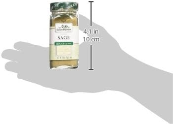 Spice Hunter The Organic Rubbed Sage jar, 0.9 Ounce, Pack of 1...