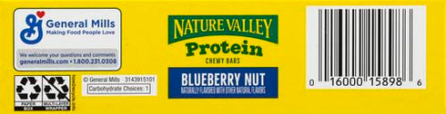 Nature Valley Protein Granola Bars, Blueberry Nut, Chewy Snack Bars, 5 Bars, 7.1 OZ...