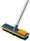 Floor Brush Bathroom Brush Floor Cleaning Brush with Long Handle, Squeegee and Comb for Cleaning Bathrooms, Patios, Garages, Walls and Tiles Brush...