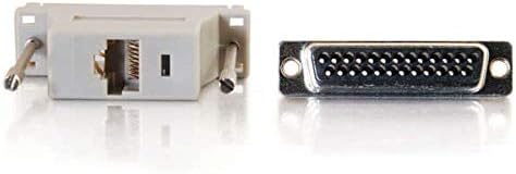 C2G 02934 RJ45 to DB25 Male Modular Adapter, Gray...