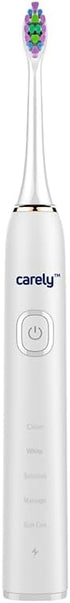 Sonic Toothbrush - Rechargable, 5 Brushing Modes, Smart Timer, Waterproof, 2 Brush Heads - White/Gold Electric Toothbrush...