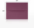 LUXPaper A2 Invitation Envelopes | Peel & Press | 4 3/8" x 5 3/4" | Vintage Plum | 80lb. Text | 50 Qty...