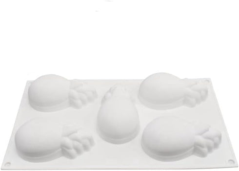Silicone Mold Dessert Silicone Cake Mold For Baking Fondant Mould Fruit Shape Sugar Candy Jelly Bakeware Chocolates Mould (Pineapple G_11.68x6.84x...